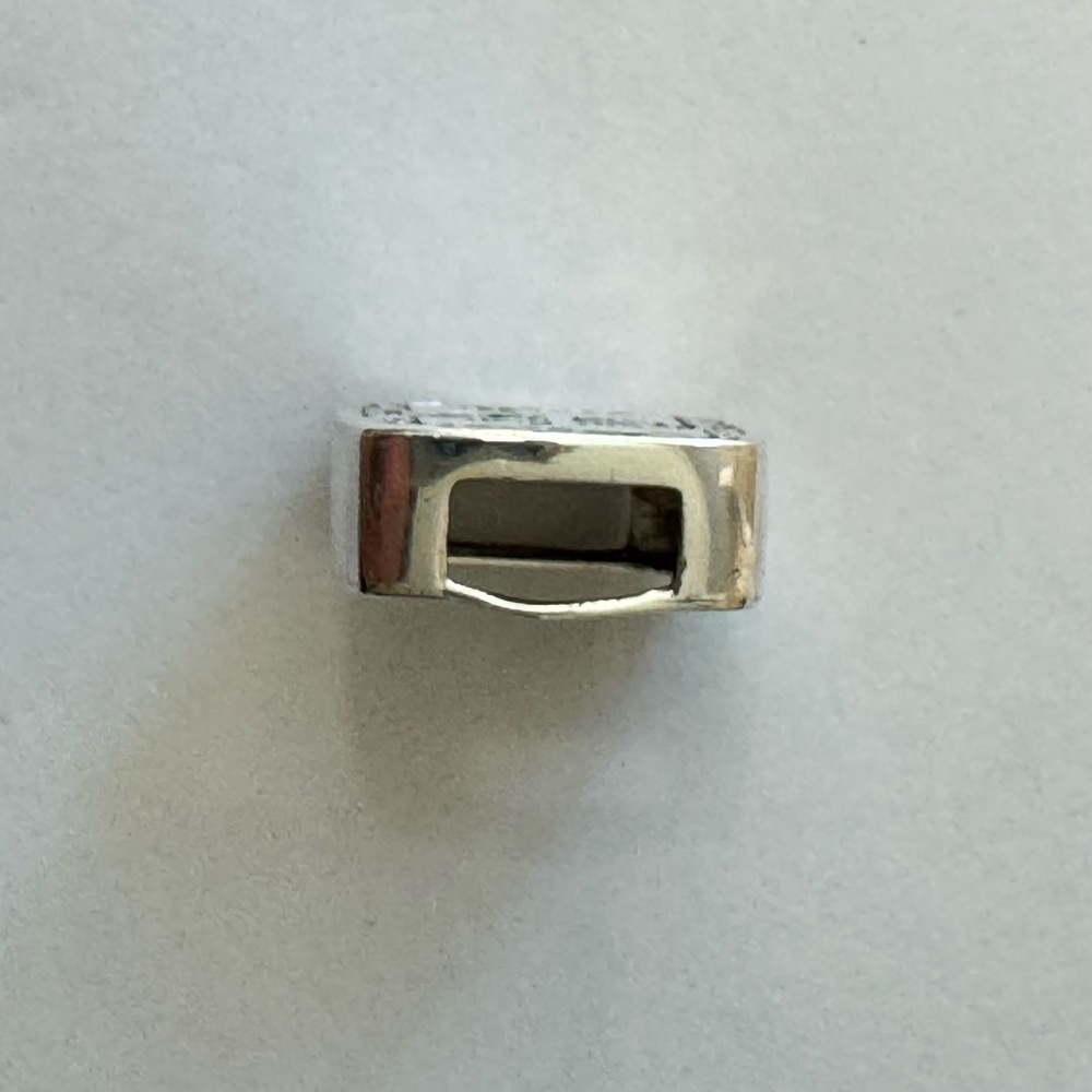 LORI BONN H Initial Sterling Silver Slide Charm For Bracelet “H Is For Hot” - Picture 5 of 10